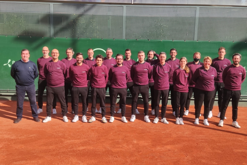 Equipo arbitral en el ATP Challenger de Murcia