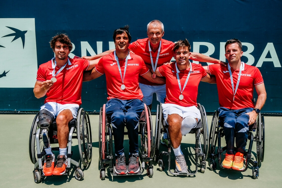 La Selección Española MAPFRE de Tenis en Silla repite el brillante Subcampeonato del Mundo en Portugal