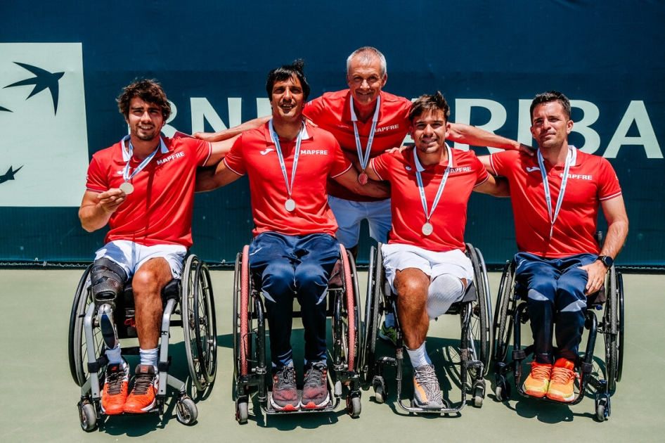 La Seleccin Espaola MAPFRE de Tenis en Silla repite el brillante Subcampeonato del Mundo en Portugal