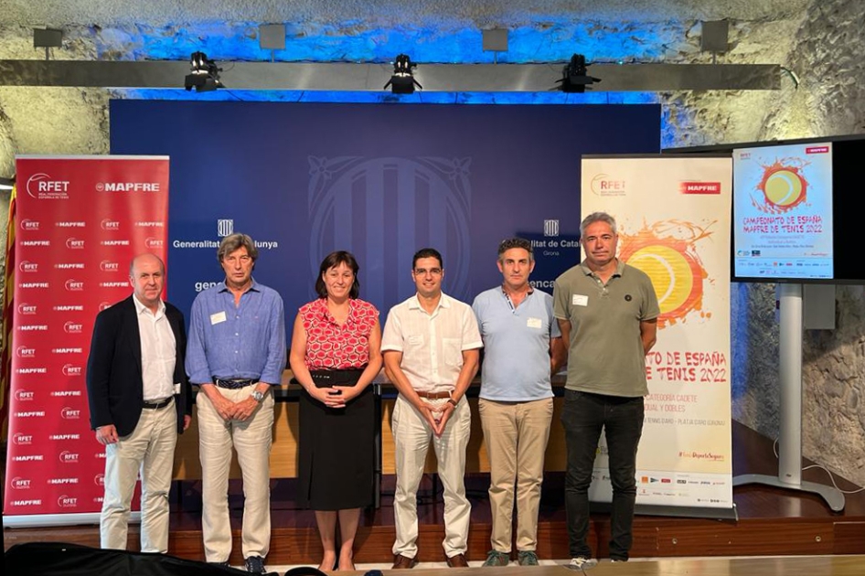 Presentación oficial del Campeonato de España MAPFRE de Tenis Cadete en Girona
