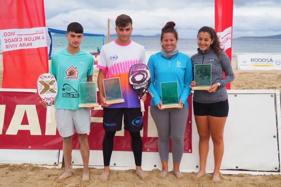 Faras/Ruiz y Delgado/Garca se llevan la Liga MAPFRE de Tenis Playa de Vigo