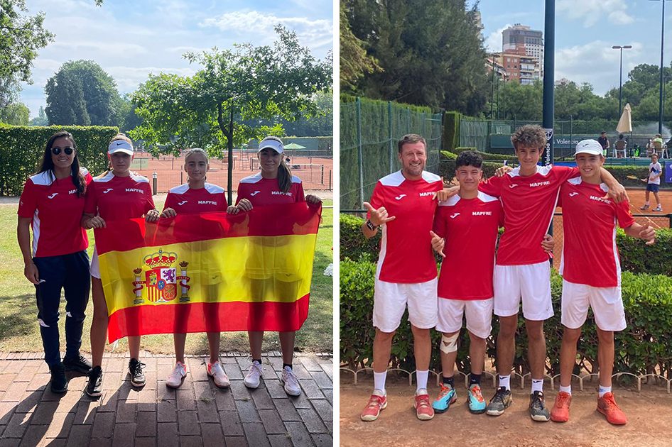 Las Selecciones Espaolas MAPFRE de Tenis infantiles se despiden de las Copas de Europa