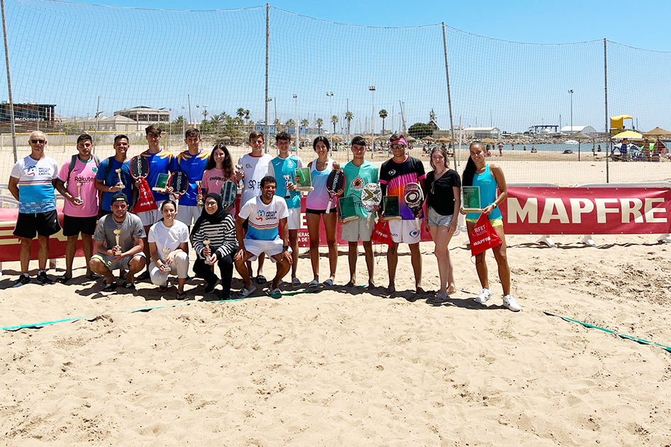 Martínez-López y Delgado-García ganan el torneo de la Liga MAPFRE de Tenis Playa de Melilla
