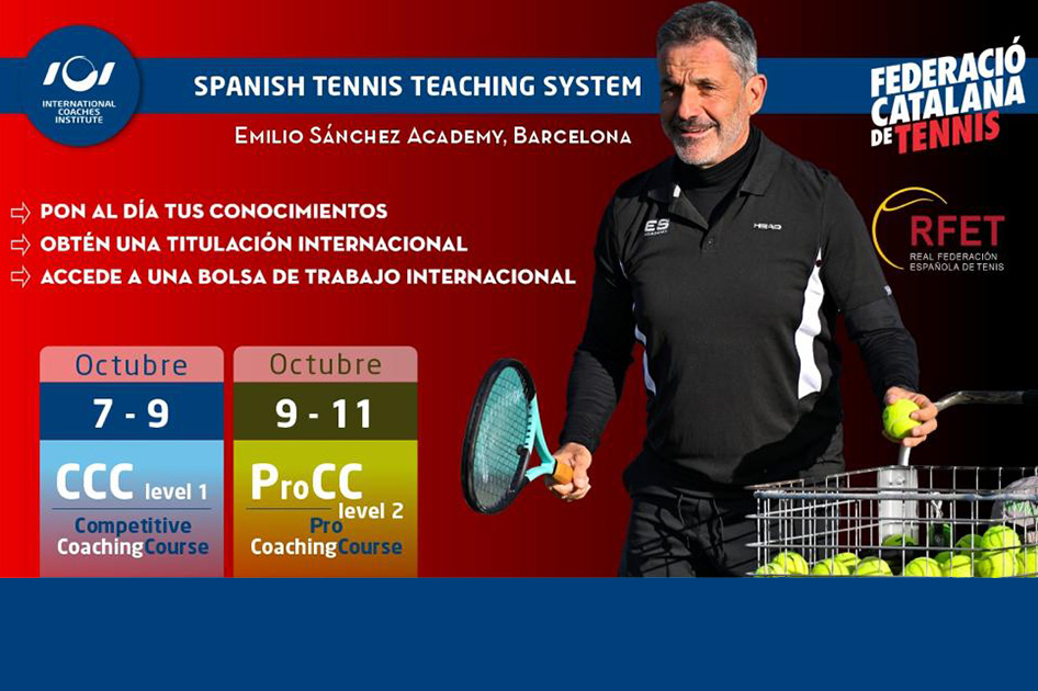Doble curso en Barcelona del International Coaches Institute con Emilio Sánchez Vicario Doble curso en Barcelona del International Coaches Institute con Emilio Sánchez Vicario