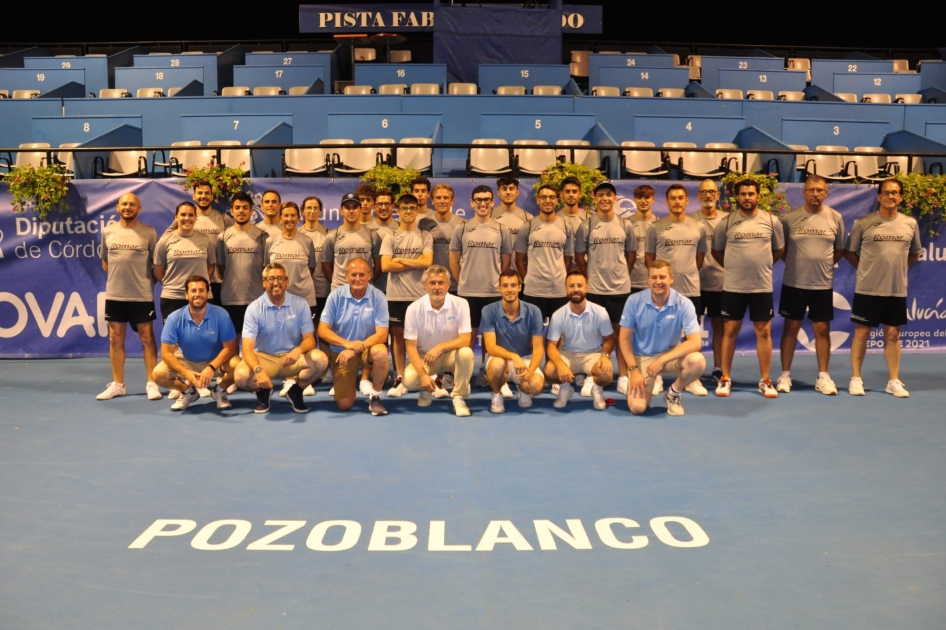 Equipo arbitral en el ATP Challenger de Pozoblanco