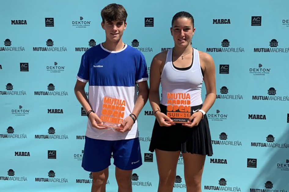 Victorias de Lorena Solar y Rubén Fernández en el XX Mutua Madrid Open Sub'16 de Málaga