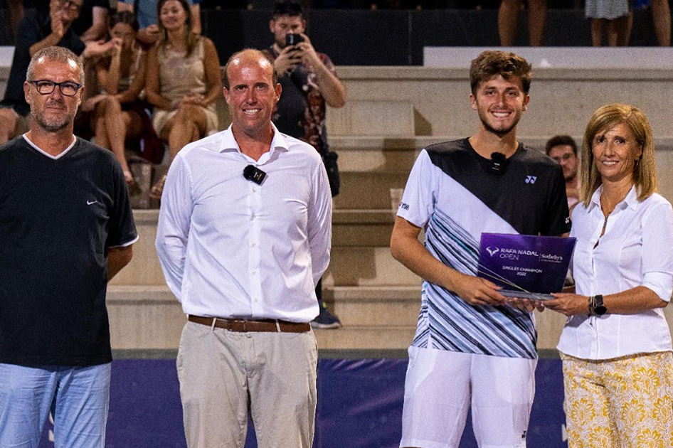 El ATP Challenger de Manacor acaba en manos del joven italiano Luca Nardi