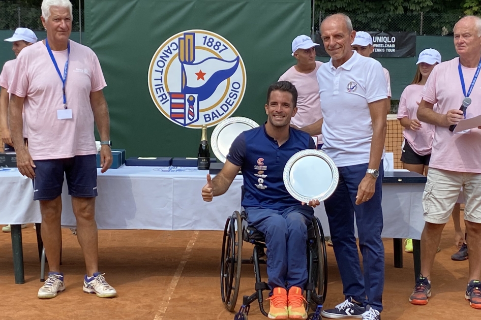 Final de Kike Siscar en el internacional de tenis en silla de Cremona Final de Kike Siscar en el internacional de tenis en silla de Cremona