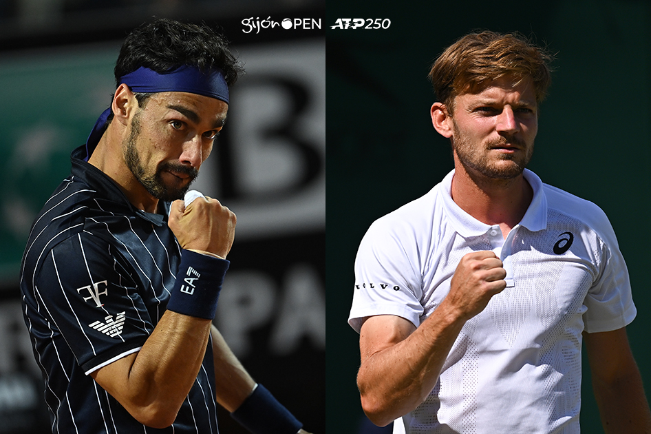 Fabio Fognini y David Goffin jugarn el Gijn Open