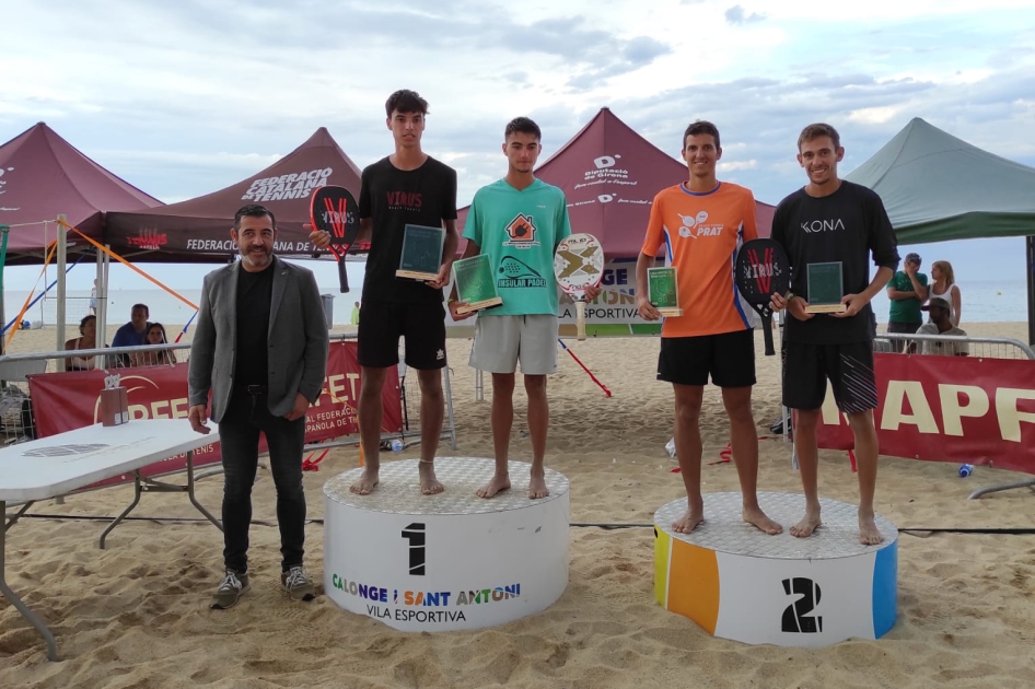Primera prueba en Girona de la Liga MAPFRE de Tenis Playa con victorias de Durán-García y Farías-Fernández