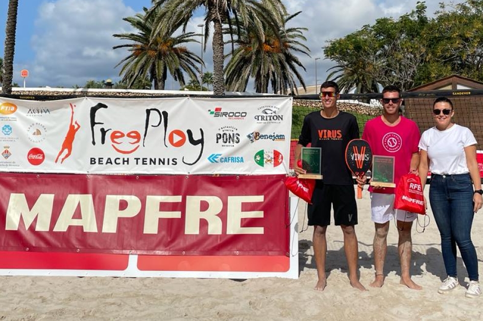 Filella-Torres y Santana-Fernndez ganan la Liga MAPFRE de Tenis Playa de Menorca