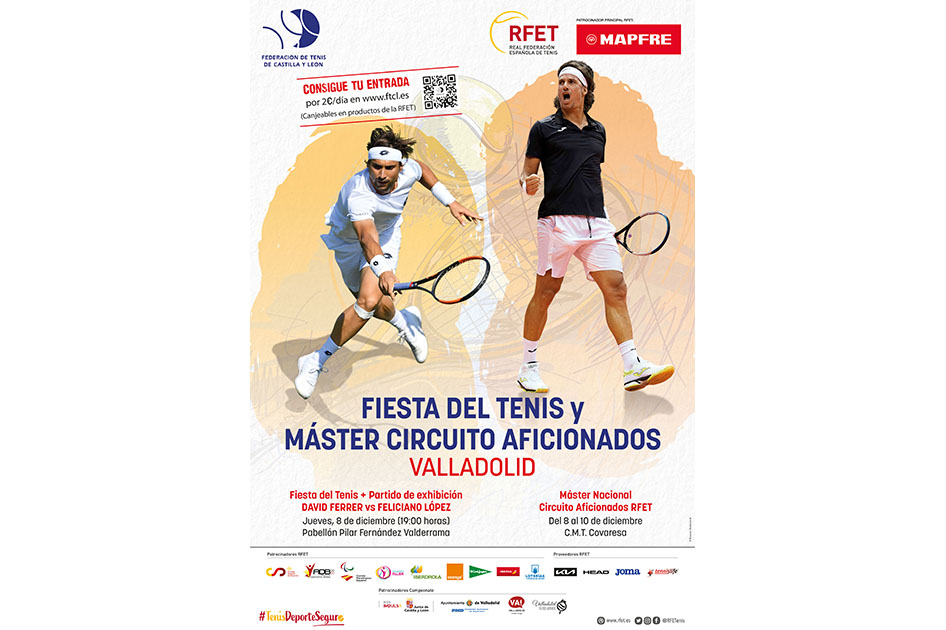 Feliciano Lpez y David Ferrer jugarn una exhibicin en la Fiesta del Tenis y Mster del Circuito Aficionados en Valladolid