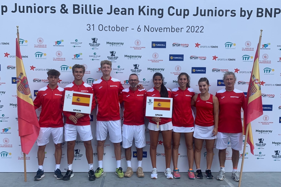 Las selecciones españolas MAPFRE disputan la Copa Davis y BJKC júniors en Turquía