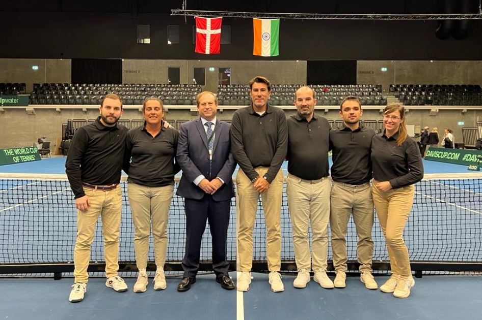 Siete árbitros españoles en la Copa Davis celebrada en Dinamarca