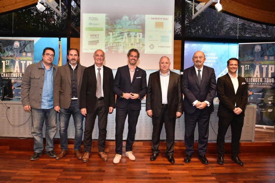 Presentación del primer ATP Challenger del Club Tennis Els Gorchs en Les Franqueses del Vallès