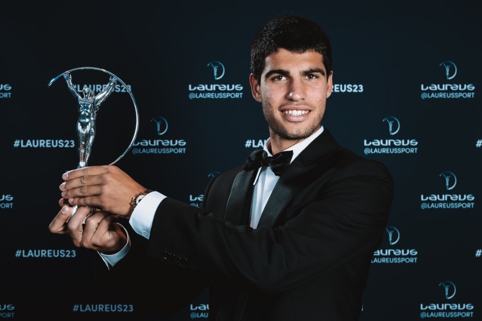 Carlos Alcaraz recibe el Premio Laureus a la 