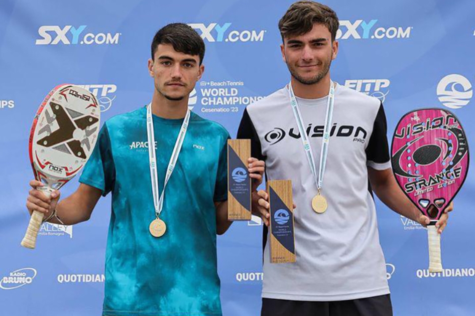 Éxito español en el Mundial de tenis playa juvenil en Italia