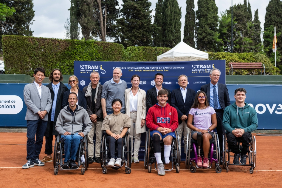 El TRAM Barcelona Open cita a los mejores jugadores del mundo de tenis en Silla