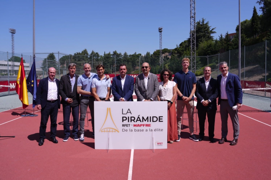 La Pirámide RFET by MAPFRE presenta la mayor estructura de torneos de tenis del mundo