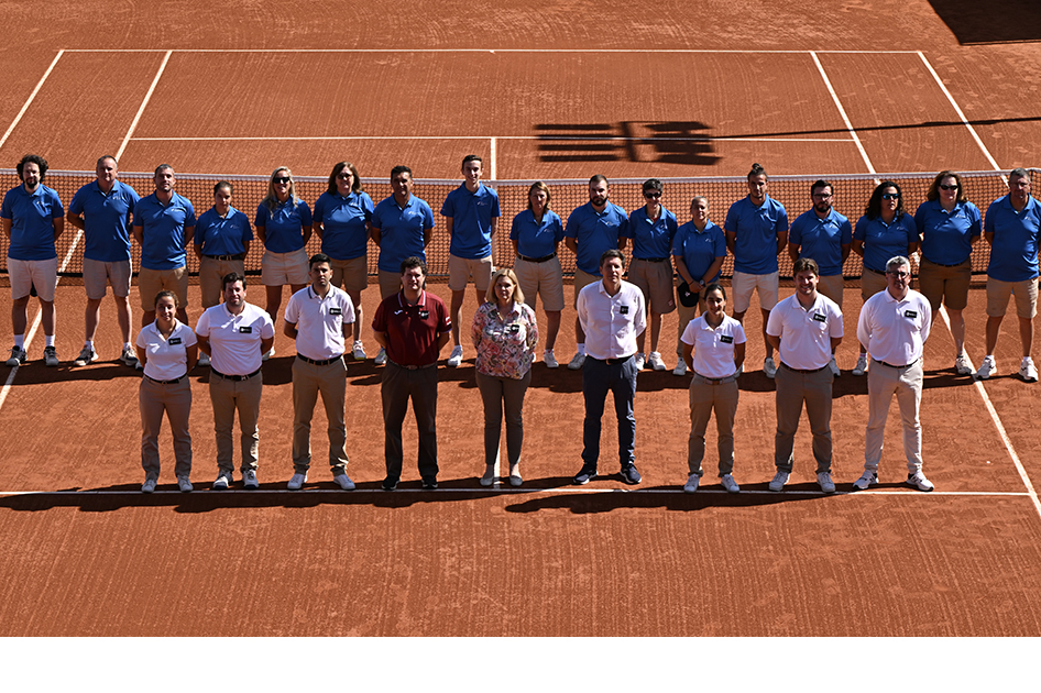 Equipo arbitral en el WTA 125 de Valencia