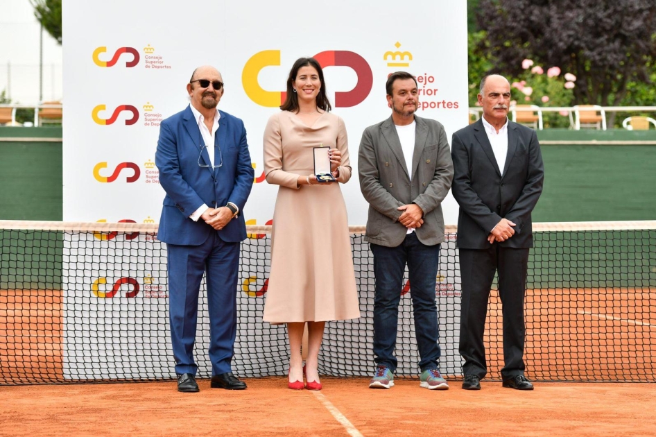 Garbie Muguruza recibe la medalla de oro de la Real Orden del Mrito Deportivo