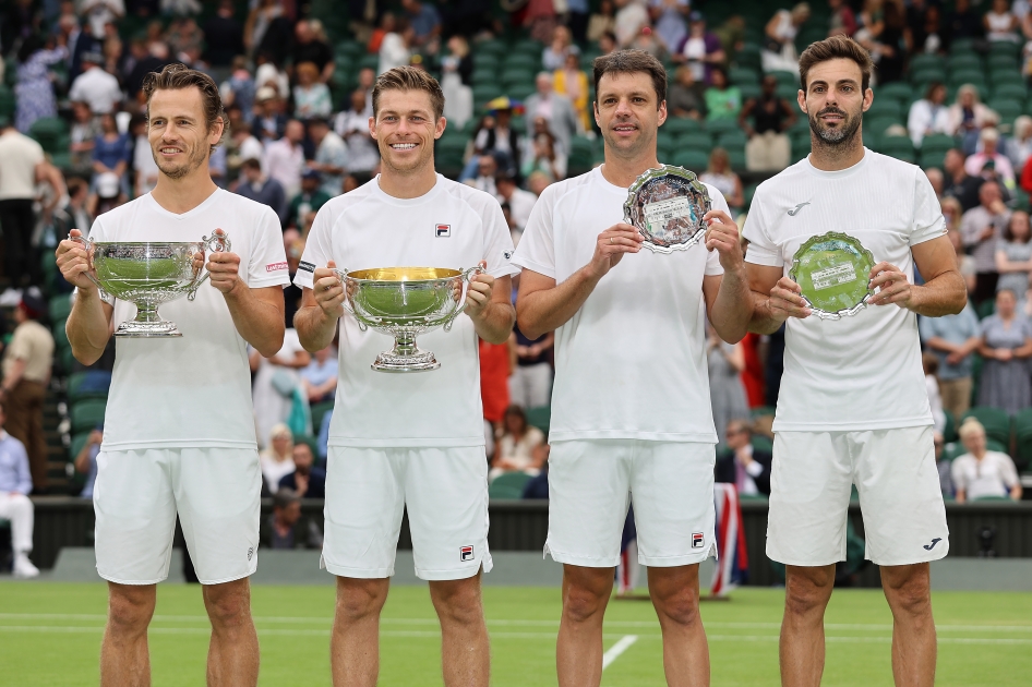 Marcel Granollers vuelve a quedarse a las puertas del título de dobles en Wimbledon Marcel Granollers vuelve a quedarse a las puertas del título de dobles en Wimbledon