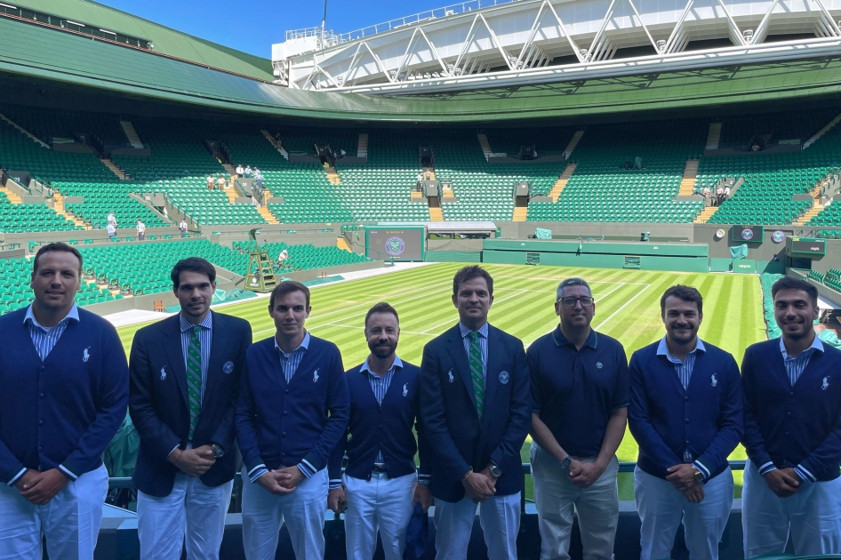 Nueve rbitros espaoles en Wimbledon