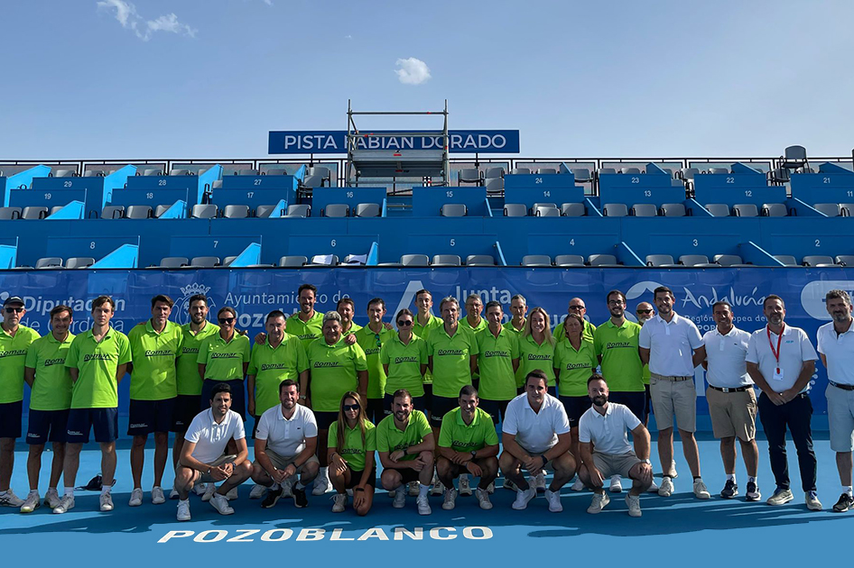Equipo arbitral en el ATP Challenger de Pozoblanco