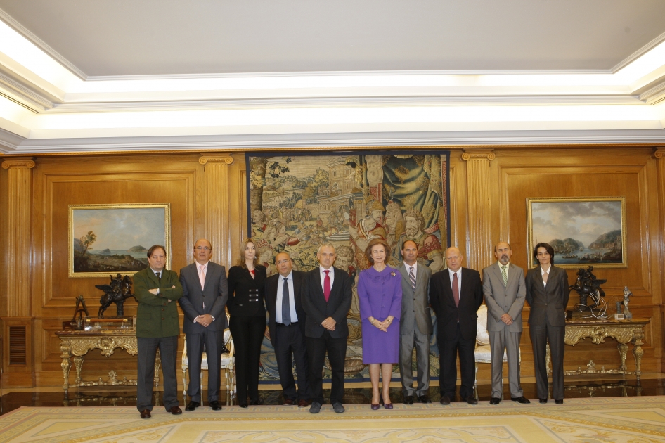 SM La Reina recibe en audiencia a los miembros de la Fundacin del Tenis Espaol