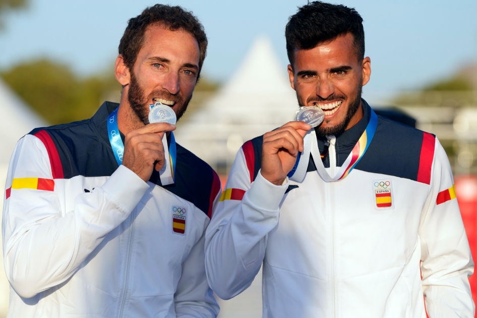 El tenis de playa español se cuelga tres medallas en los Juegos del Mediterráneo