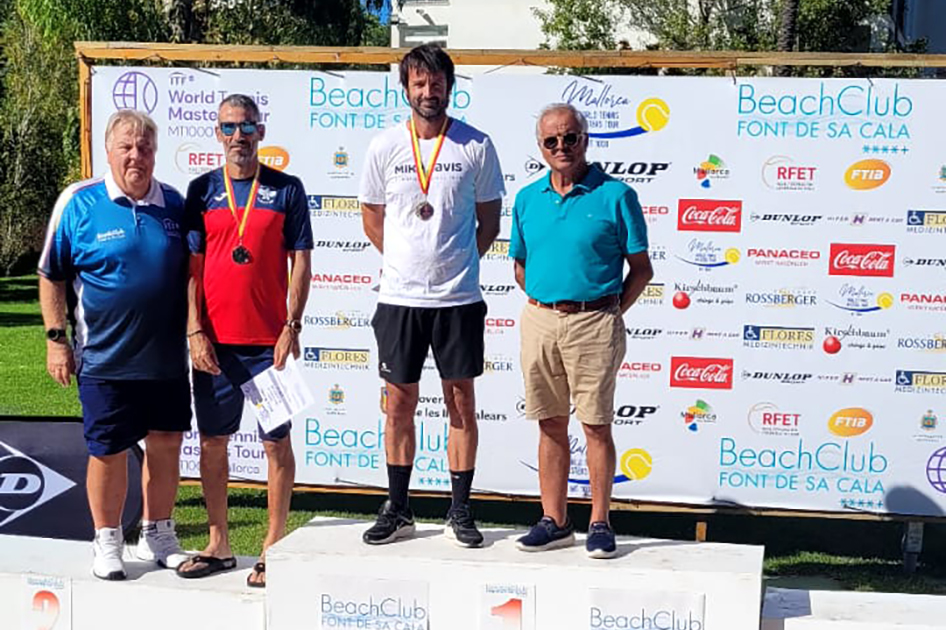 Triunfos de Roberto Menndez, Ana Salas y Jairo Velasco en el torneo de veteranos ms importante del ao en Mallorca
