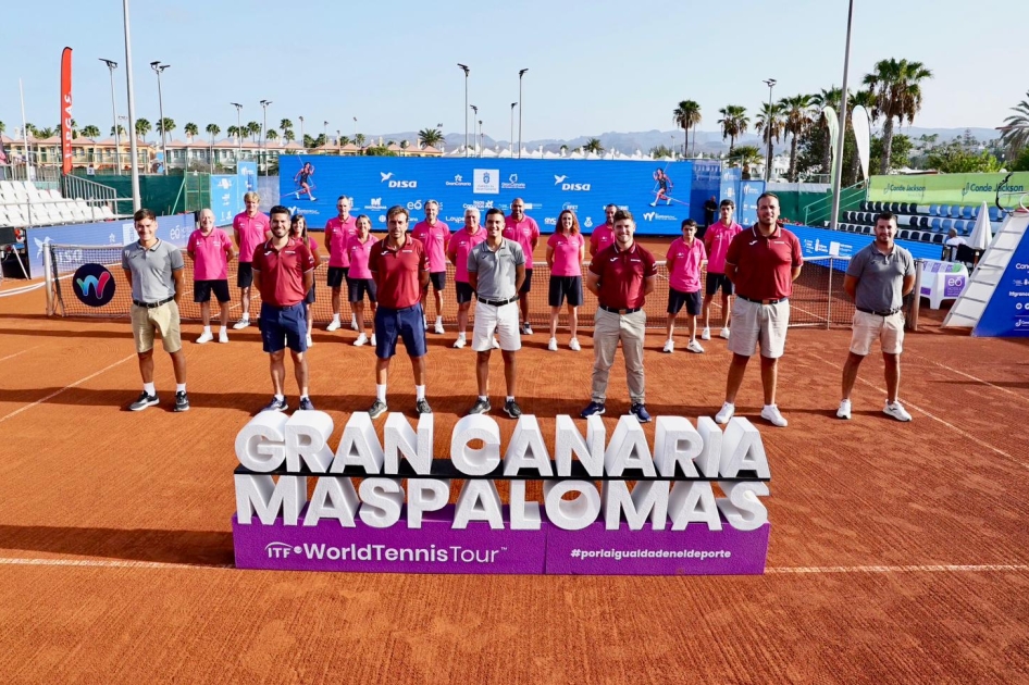 Equipo arbitral en el ITF W100 de Gran Canaria Equipo arbitral en el ITF W100 de Gran Canaria
