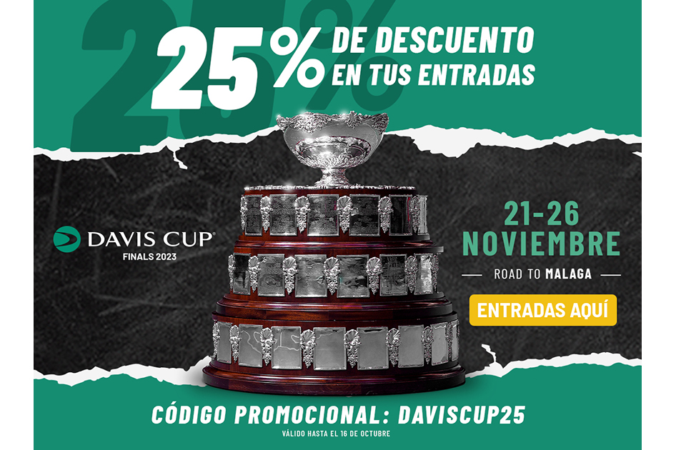 Descuentos en las entradas de las Finales de la Copa Davis de Mlaga