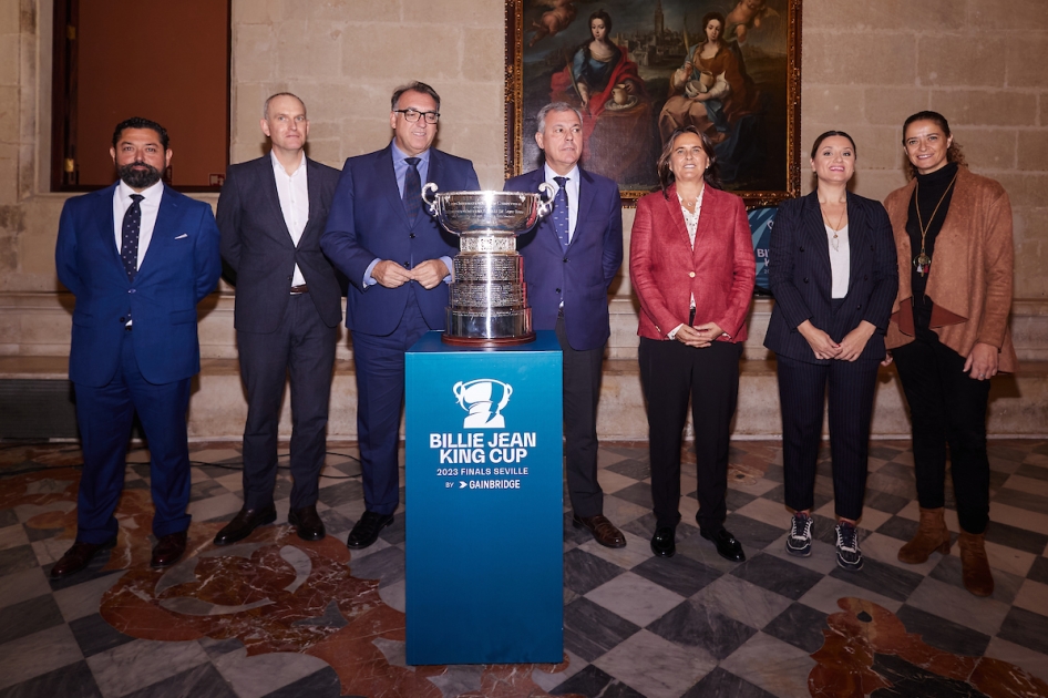 El trofeo de la Billie Jean King Cup llega a Sevilla