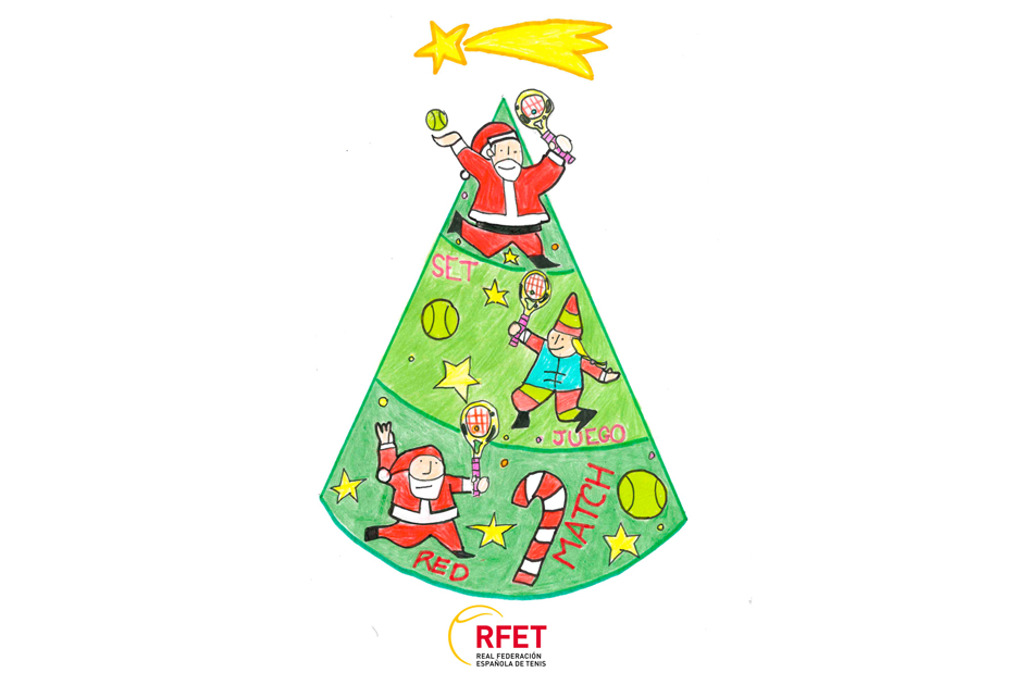 El dibujo de Roger Castell Mart gana el concurso infantil de Navidad de la RFET