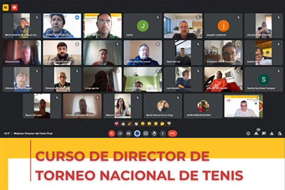 Clausurado el primer Curso de Director de Torneo Nacional de Tenis