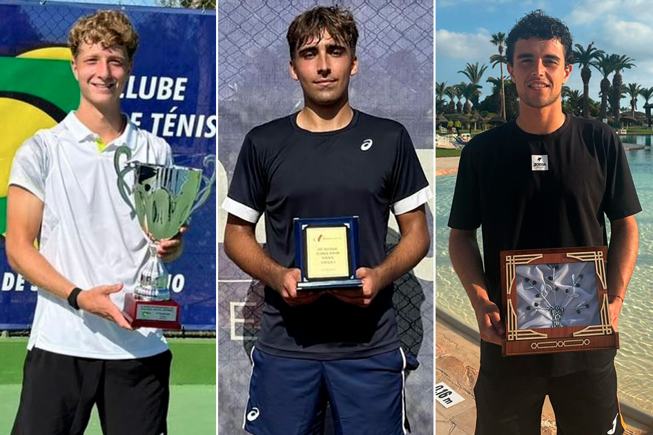 Triple éxito de Martín Landaluce, Daniel Mérida y Pol Martín en el circuito ITF