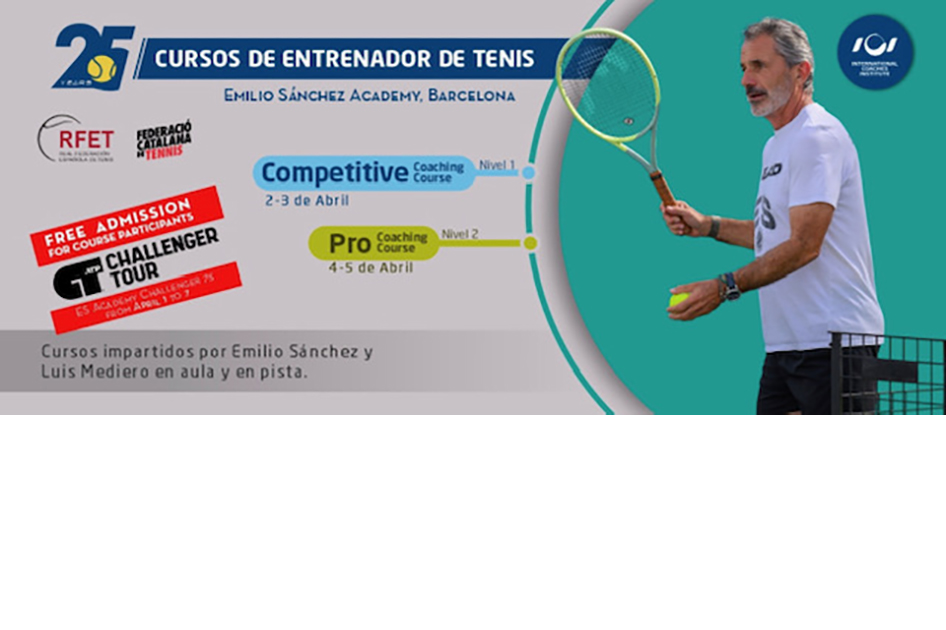 Cursos para Entrenadores del ICI durante el ATP Challenger de la Emilio Sánchez Academy Cursos para Entrenadores del ICI durante el ATP Challenger de la Emilio Sánchez Academy