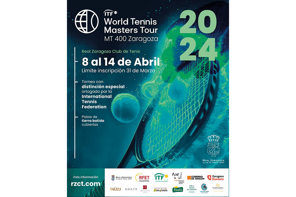 Zaragoza recibe el ITF World Tennis Masters Tour este mes de abril
