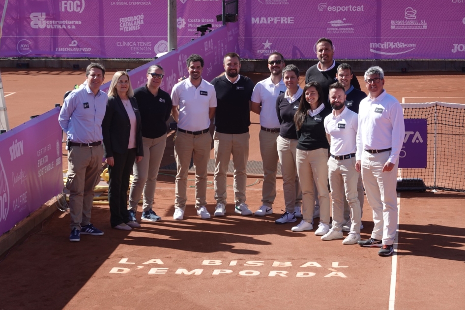 Equipo arbitral del WTA 125 de La Bisbal d'Empord