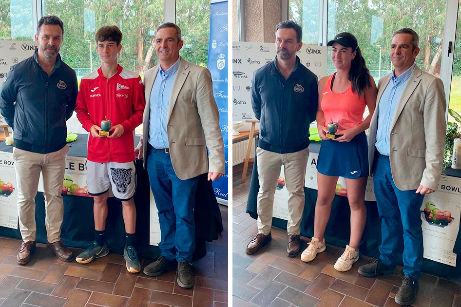 Selena Romero y Darío Carballal levantan el Trofeo de la Manzana en Avilés Selena Romero y Darío Carballal levantan el Trofeo de la Manzana en Avilés