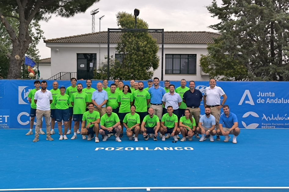 Equipo arbitral en el ATP Challenger de Pozoblanco