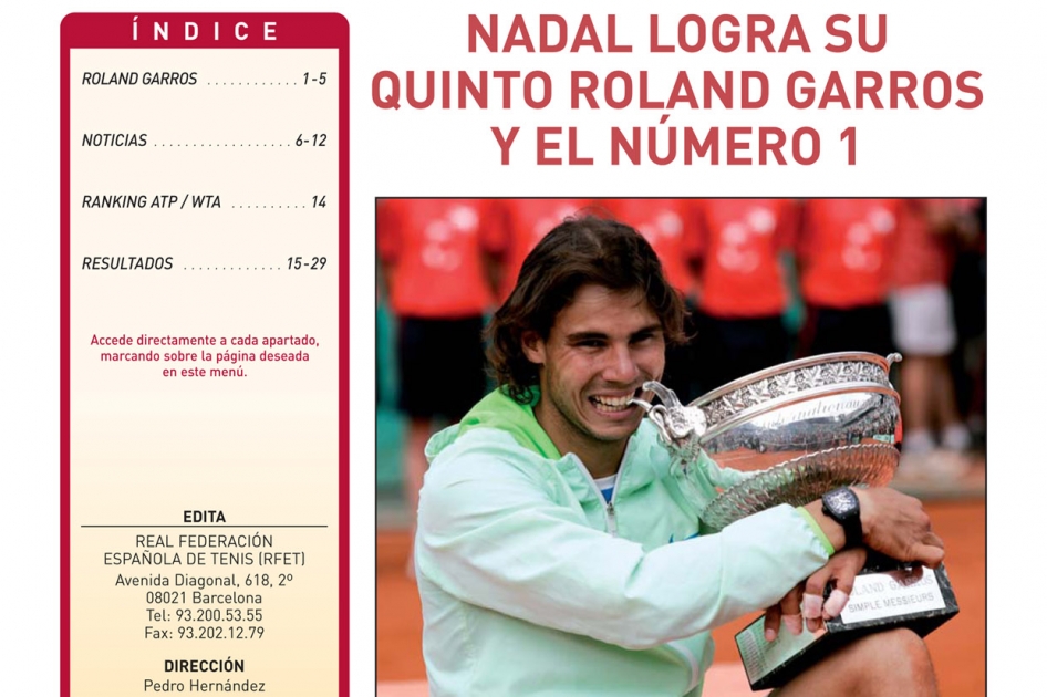 Ya est disponible el n 499 del boletn Tenis Info