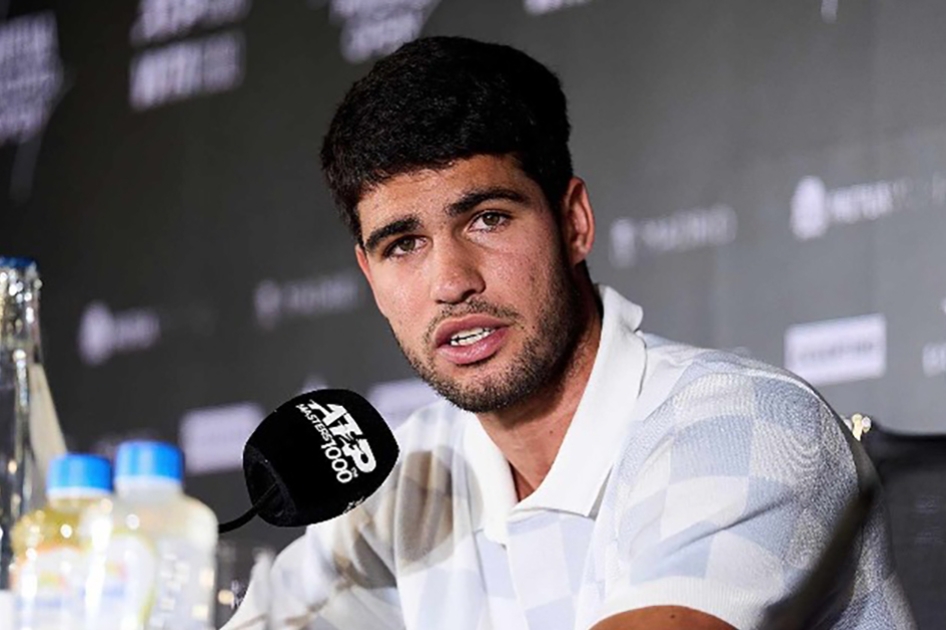 Carlos Alcaraz confirma su baja del Mutua Madrid Open por lesin