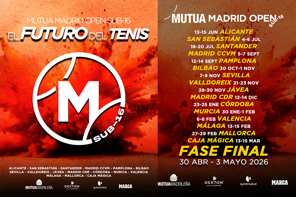 El Mutua Madrid Open Sub-16 presenta su calendario para la temporada 2025-2026 El Mutua Madrid Open Sub-16 presenta su calendario para la temporada 2025-2026
