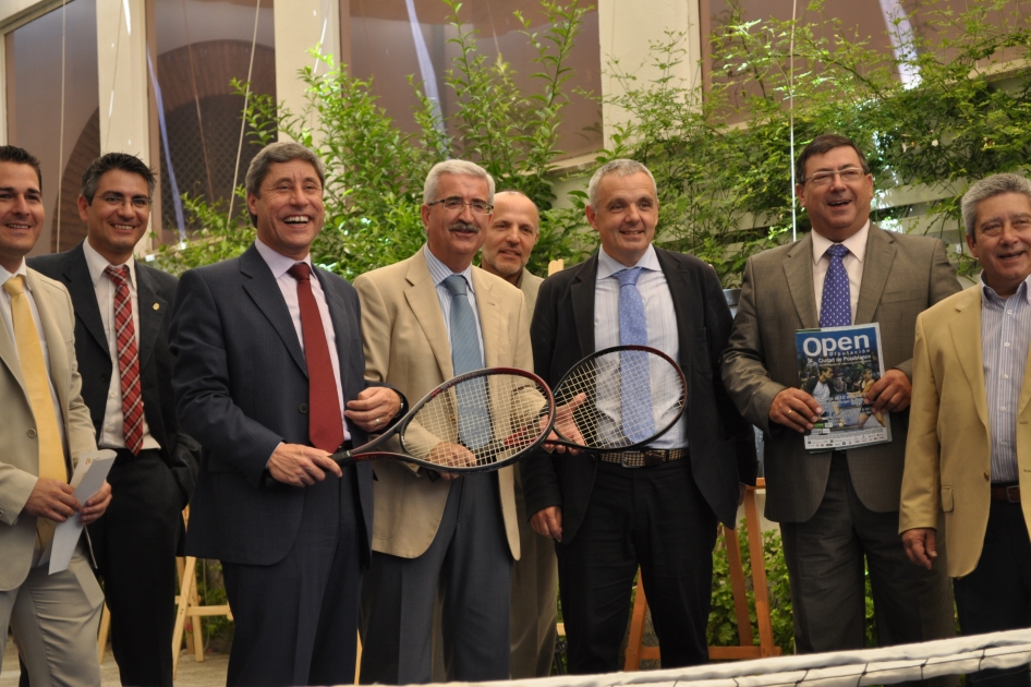 Jos Luis Escauela, en el pistoletazo de salida del Open de Pozoblanco