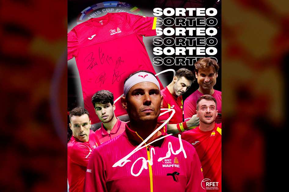 Sorteo de la última camiseta firmada por Rafael Nadal y el resto del equipo español de Copa Davis Sorteo de la última camiseta firmada por Rafael Nadal y el resto del equipo español de Copa Davis