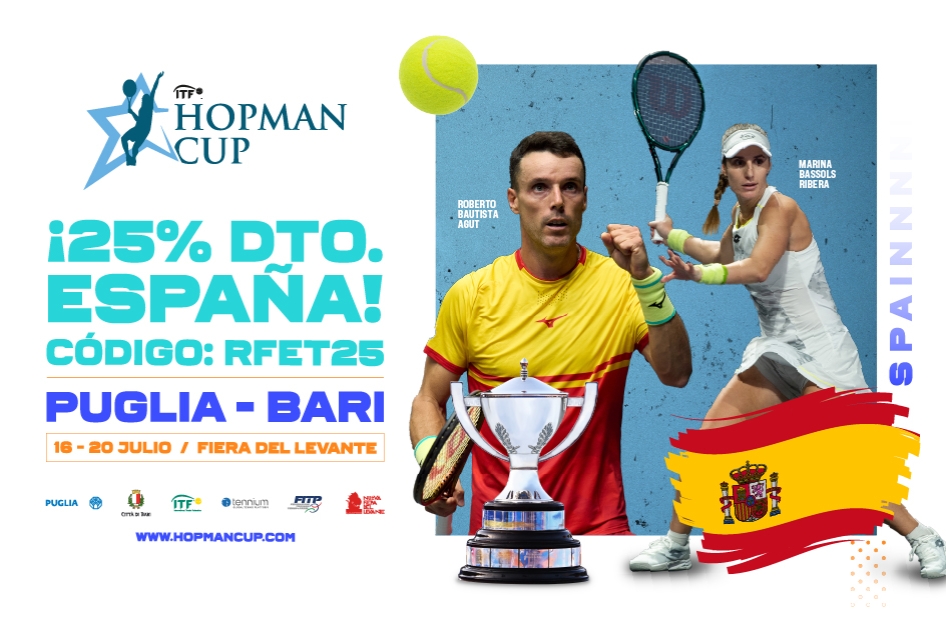 Descuento exclusivo para los aficionados españoles en la Hopman Cup de Bari Descuento exclusivo para los aficionados españoles en la Hopman Cup de Bari