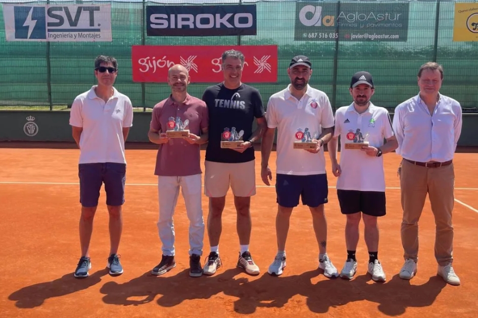 Pleno español en el torneo internacional de veteranos del Club Tenis Gijón Pleno español en el torneo internacional de veteranos del Club Tenis Gijón