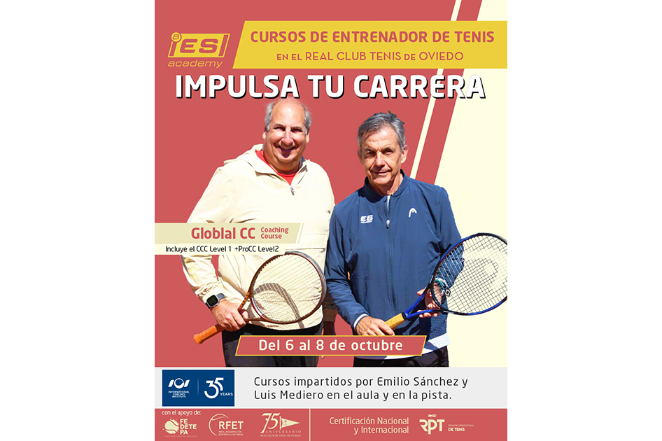El RCT Oviedo acogerá el Curso ICI & RPT para Entrenadores con Emilio Sánchez Vicario y Luis Mediero El RCT Oviedo acogerá el Curso ICI & RPT para Entrenadores con Emilio Sánchez Vicario y Luis Mediero